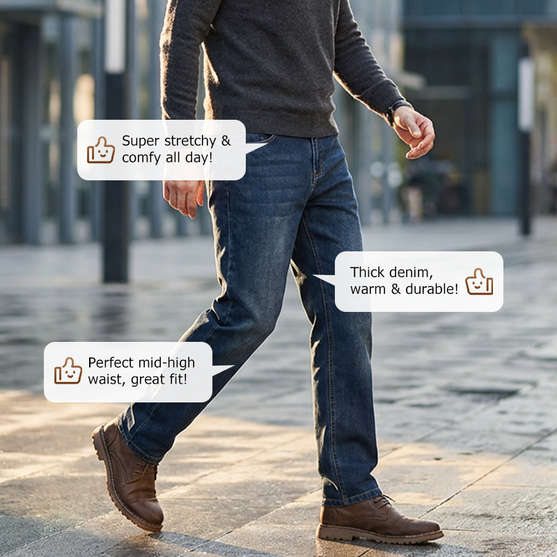 👖New Arrival Hot Sale - 49% OFF🔥🥳50K+ SOLD!💥Men's Straight-Leg Stretch Jeans